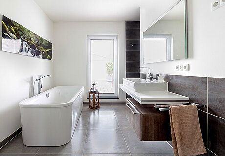 ECO System HAUS – Bauhaus Modern Classic – Ansicht Badezimmer