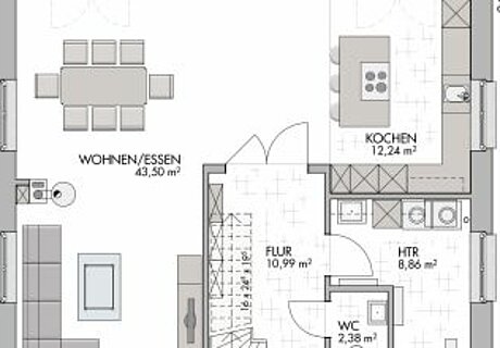 ECO System Haus – Kapitänshaus Grundriss Erdgeschoss